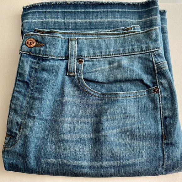 J.Crew Selvage Hem Denim Skirt Size 32 - Picture 1 of 6